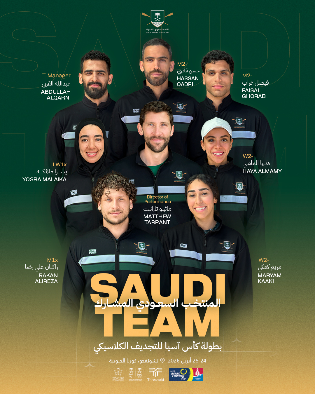 المنتخب السعودي للتجديف يدشن حضوره في كأس آسيا للتجديف الكلاسيكي 2026